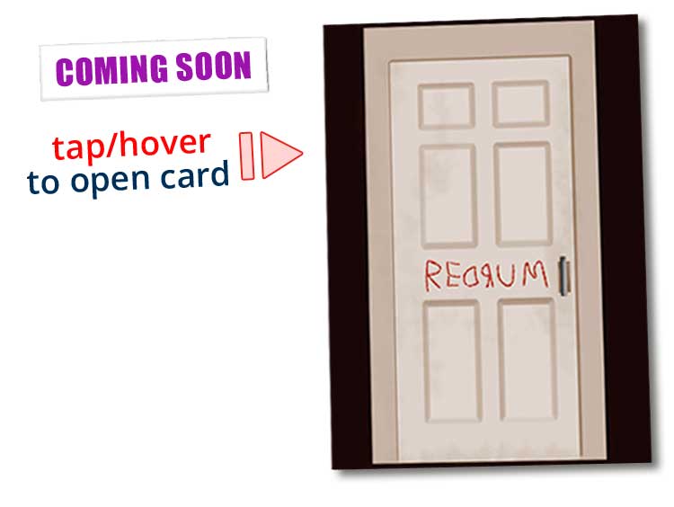 The Shining Interactive Card Front £4.99